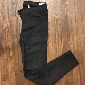 Rag & bone coated black jeggings